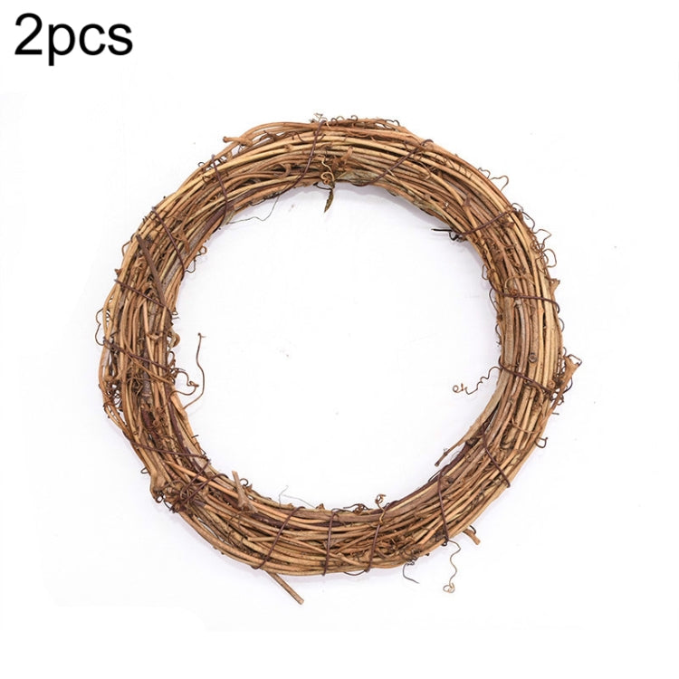 2 pezzi di albero di vite ghirlanda di Natale decorazione da giardino in rattan fai da te decorazione per finestra in rattan, 10CM, 15CM, 20CM, 25CM, 30CM