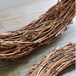 2 pezzi di albero di vite ghirlanda di Natale decorazione da giardino in rattan fai da te decorazione per finestra in rattan, 10CM, 15CM, 20CM, 25CM, 30CM
