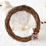 2 pezzi di albero di vite ghirlanda di Natale decorazione da giardino in rattan fai da te decorazione per finestra in rattan, 10CM, 15CM, 20CM, 25CM, 30CM
