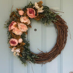 2 pezzi di albero di vite ghirlanda di Natale decorazione da giardino in rattan fai da te decorazione per finestra in rattan, 10CM, 15CM, 20CM, 25CM, 30CM
