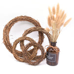 2 pezzi di albero di vite ghirlanda di Natale decorazione da giardino in rattan fai da te decorazione per finestra in rattan, 10CM, 15CM, 20CM, 25CM, 30CM
