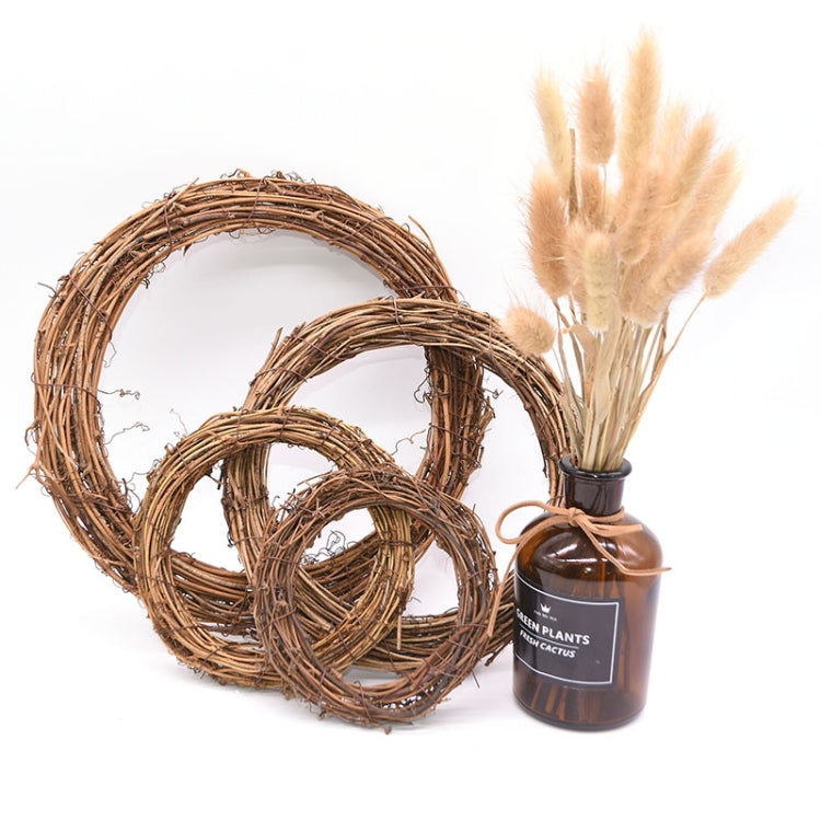 2 pezzi di albero di vite ghirlanda di Natale decorazione da giardino in rattan fai da te decorazione per finestra in rattan, 10CM, 15CM, 20CM, 25CM, 30CM