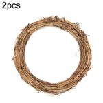 2 pezzi di albero di vite ghirlanda di Natale decorazione da giardino in rattan fai da te decorazione per finestra in rattan, 10CM, 15CM, 20CM, 25CM, 30CM