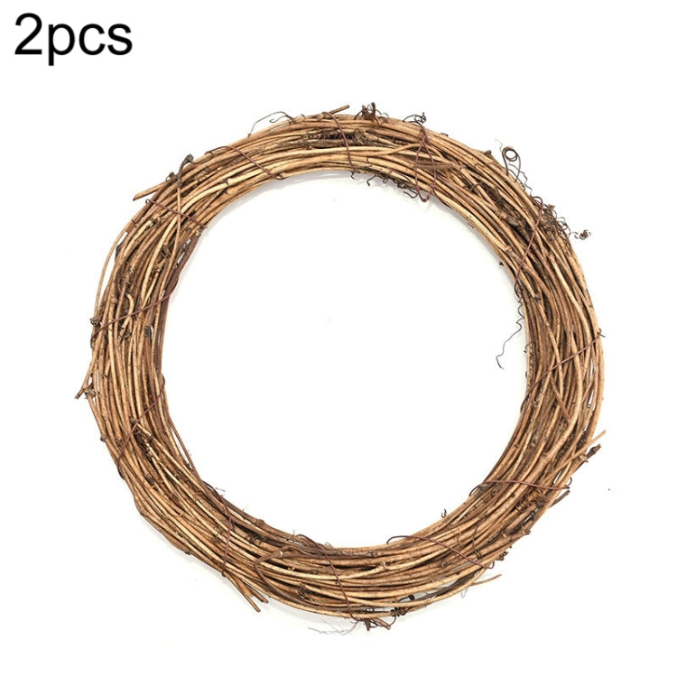 2 pezzi di albero di vite ghirlanda di Natale decorazione da giardino in rattan fai da te decorazione per finestra in rattan, 10CM, 15CM, 20CM, 25CM, 30CM