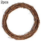 2 pezzi di albero di vite ghirlanda di Natale decorazione da giardino in rattan fai da te decorazione per finestra in rattan, 10CM, 15CM, 20CM, 25CM, 30CM