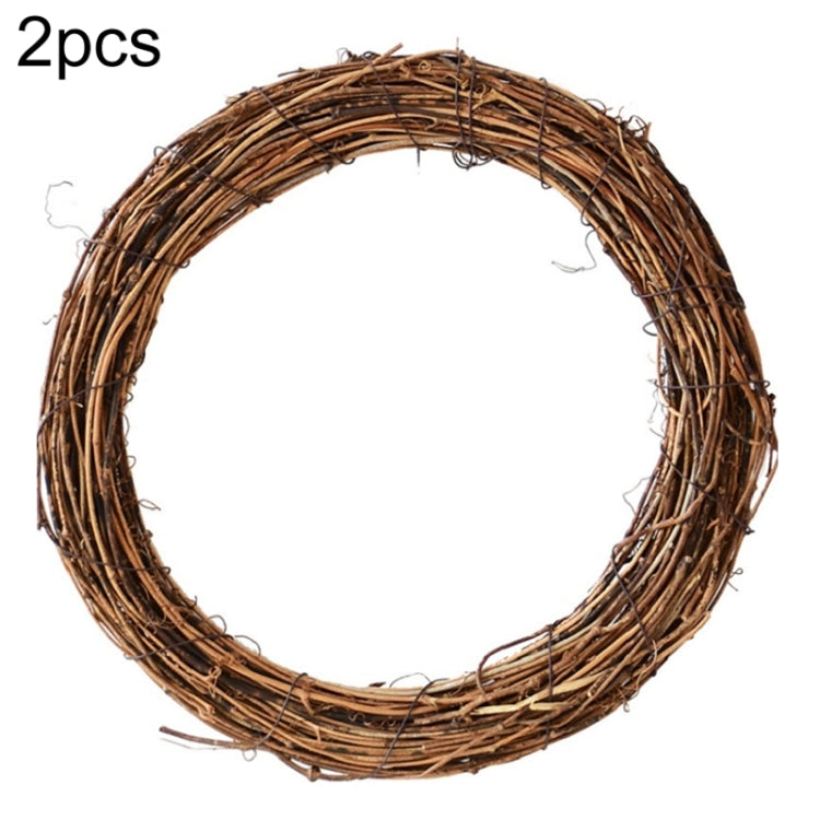 2 pezzi di albero di vite ghirlanda di Natale decorazione da giardino in rattan fai da te decorazione per finestra in rattan, 10CM, 15CM, 20CM, 25CM, 30CM