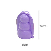 Simulazione strumento neve ispessimento invernale Modello 3D pupazzo di neve Giocattoli per bambini Consegna colore casuale, Snowman