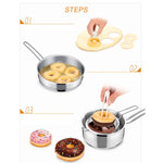 Strumento per snack da cucina in plastica per torta fondente fai-da-te, DIY Donut Mold