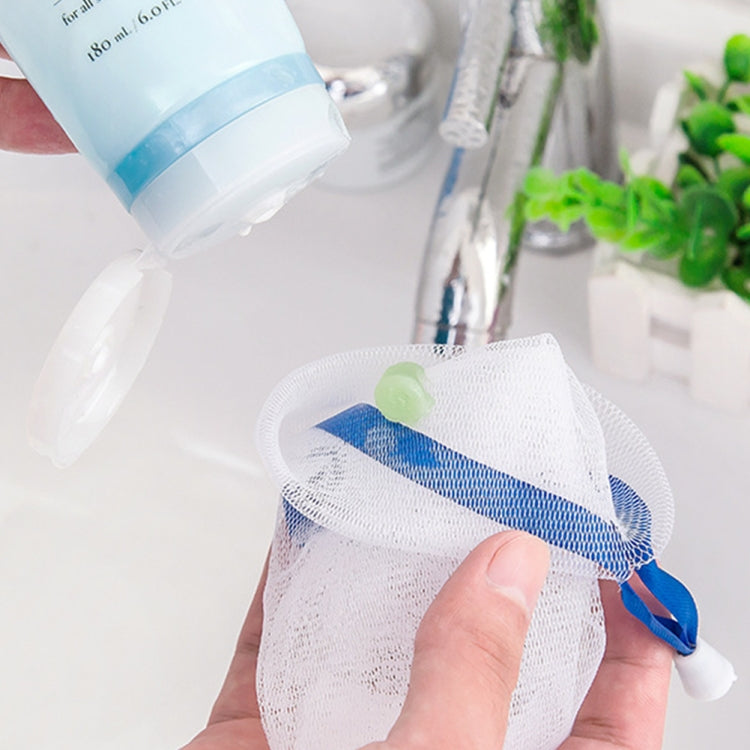 4 sacchetti appesi per pulizia, schiuma detergente, rete per bolle di sapone fatta a mano, consegna colore casuale, Soap Bubble Net
