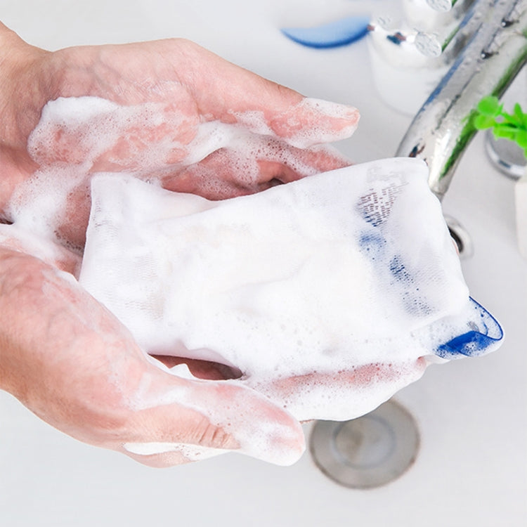 4 sacchetti appesi per pulizia, schiuma detergente, rete per bolle di sapone fatta a mano, consegna colore casuale, Soap Bubble Net