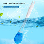 Spazzola da bagno elettrica regolabile per massaggio SPA, vasca da bagno completamente automatica, spazzola per la schiena, spazzola da bagno con manico lungo, 45.8cmx8.5cmx4cm