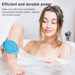 Spazzola da bagno elettrica regolabile per massaggio SPA, vasca da bagno completamente automatica, spazzola per la schiena, spazzola da bagno con manico lungo, 45.8cmx8.5cmx4cm