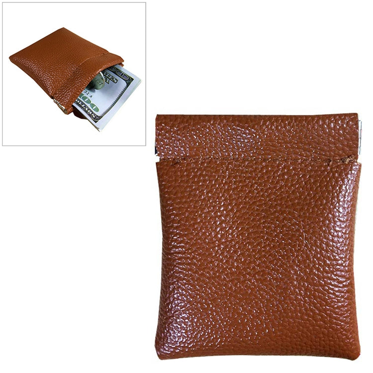 Portamonete in pelle PU tinta unita moda donna uomo piccolo mini portafoglio corto borse per soldi