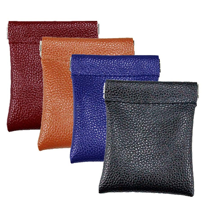 Portamonete in pelle PU tinta unita moda donna uomo piccolo mini portafoglio corto borse per soldi