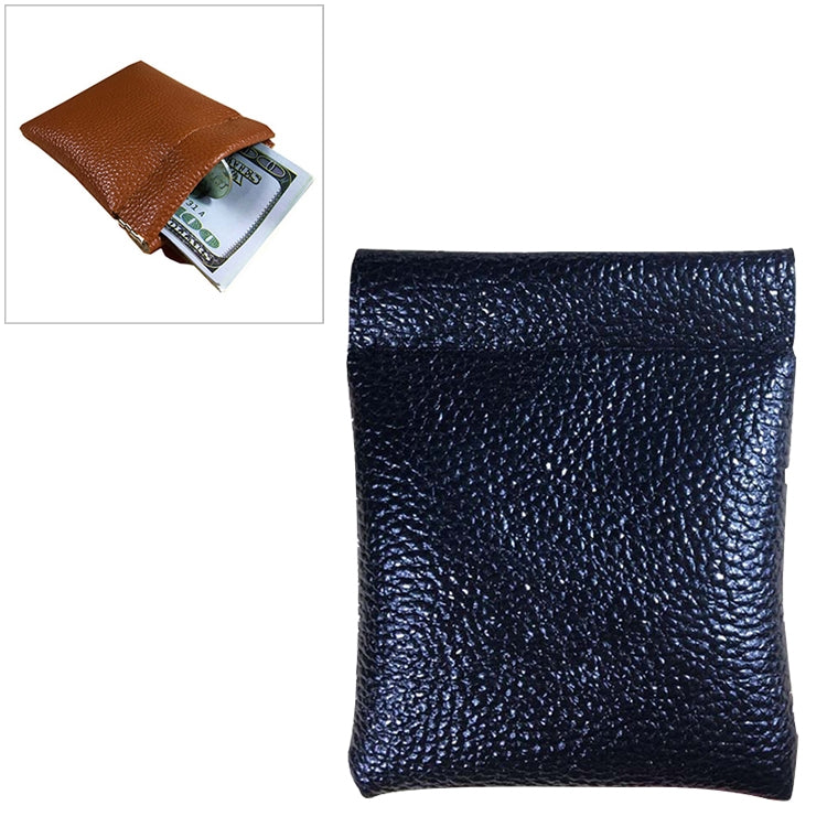 Portamonete in pelle PU tinta unita moda donna uomo piccolo mini portafoglio corto borse per soldi