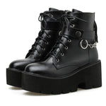 Piattaforma - Stivaletti Martin con suola Cerniera laterale Bellissimi stivaletti, 35, 36, 37, 38, 39