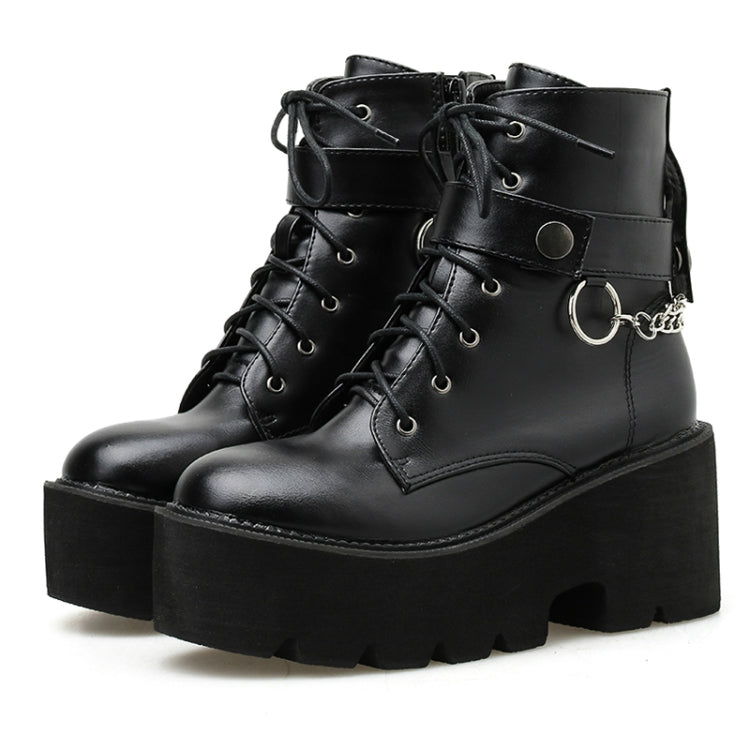Piattaforma - Stivaletti Martin con suola Cerniera laterale Bellissimi stivaletti, 35, 36, 37, 38, 39