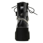 Piattaforma - Stivaletti Martin con suola Cerniera laterale Bellissimi stivaletti, 35, 36, 37, 38, 39