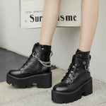 Piattaforma - Stivaletti Martin con suola Cerniera laterale Bellissimi stivaletti, 35, 36, 37, 38, 39