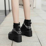 Piattaforma - Stivaletti Martin con suola Cerniera laterale Bellissimi stivaletti, 35, 36, 37, 38, 39