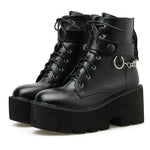 Piattaforma - Stivaletti Martin con suola Cerniera laterale Bellissimi stivaletti, 35, 36, 37, 38, 39