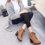 Stivali da neve da donna con tacco alto quadrato alla moda, tinta unita, sneakers, 35, 36, 37, 38, 39, 40