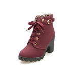 Stivali da neve da donna con tacco alto quadrato alla moda, tinta unita, sneakers, 35, 36, 37, 38, 39, 40