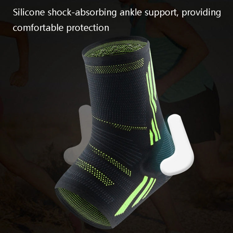 Supporto per caviglia in silicone anti-distorsione da 2 pezzi, basket, calcio, escursionismo, fitness, sport, attrezzatura protettiva, dimensioni:, M (Black Gray), L (Black Gray), XL (Black Gray), M (Black Orange), L (Black Orange), XL (Black Orange)  ...