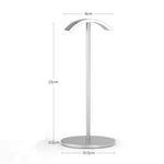 Espositore in lega di alluminio per cuffie 23,5x10,5x8 cm