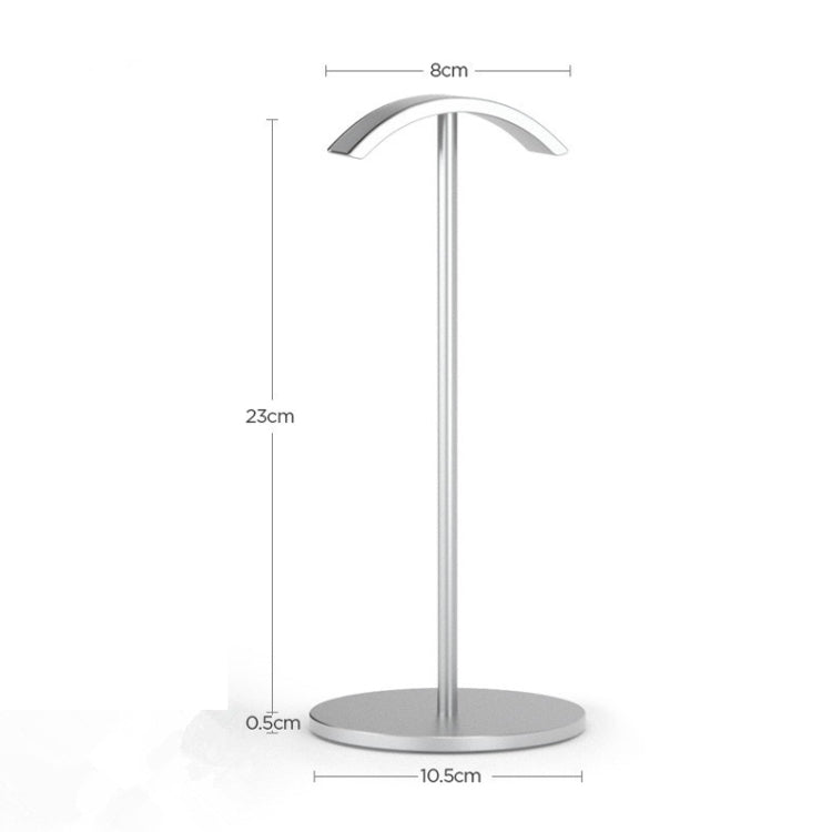 Espositore in lega di alluminio per cuffie 23,5x10,5x8 cm