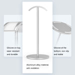 Espositore in lega di alluminio per cuffie 23,5x10,5x8 cm