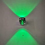 Lampada da parete a LED su e giù Lampada da parete in cristallo bifacciale con luci in alluminio Presa superiore, 2W (Red Light), 2W (Yellow Light), 2W (Blue Light), 2W (Green Light), 2W (Purple Light), 2W (Mixed Color Light), 6W (Red Light)           ...
