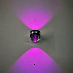 Lampada da parete a LED su e giù Lampada da parete in cristallo bifacciale con luci in alluminio Presa superiore, 2W (Red Light), 2W (Yellow Light), 2W (Blue Light), 2W (Green Light), 2W (Purple Light), 2W (Mixed Color Light), 6W (Red Light)           ...