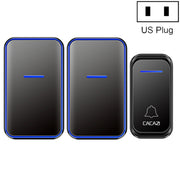 CACAZI A68-2 Campanello elettronico con telecomando wireless da uno a due Campanello wireless digitale intelligente per la casa, US Plug, EU Plug, UK Plug