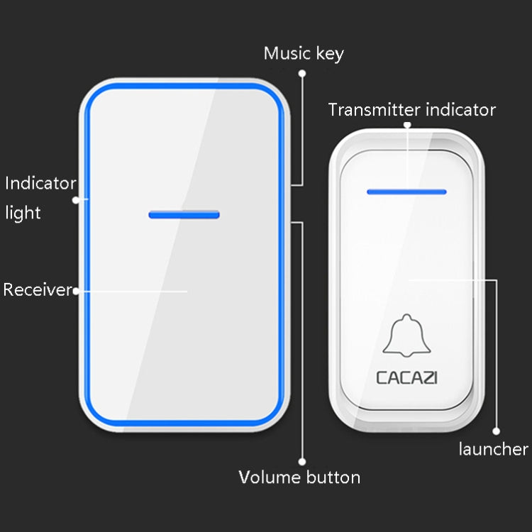 CACAZI A68-2 Campanello wireless con telecomando
