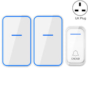 CACAZI A68-2 Campanello elettronico con telecomando wireless da uno a due Campanello wireless digitale intelligente per la casa, US Plug, EU Plug, UK Plug