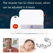 Campanello con telecomando wireless per la casa intelligente CACAZI C1, US Plug, EU Plug, UK Plug
