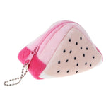 Regalo del sacchetto di chiave del sacchetto del cambiamento dei bambini svegli tridimensionali creativi della frutta della peluche del triangolo