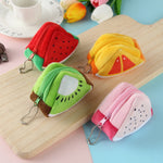 Regalo del sacchetto di chiave del sacchetto del cambiamento dei bambini svegli tridimensionali creativi della frutta della peluche del triangolo