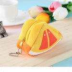 Regalo del sacchetto di chiave del sacchetto del cambiamento dei bambini svegli tridimensionali creativi della frutta della peluche del triangolo
