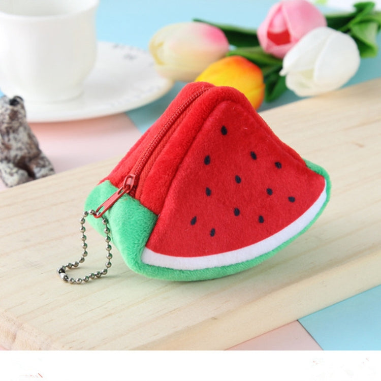 Regalo del sacchetto di chiave del sacchetto del cambiamento dei bambini svegli tridimensionali creativi della frutta della peluche del triangolo