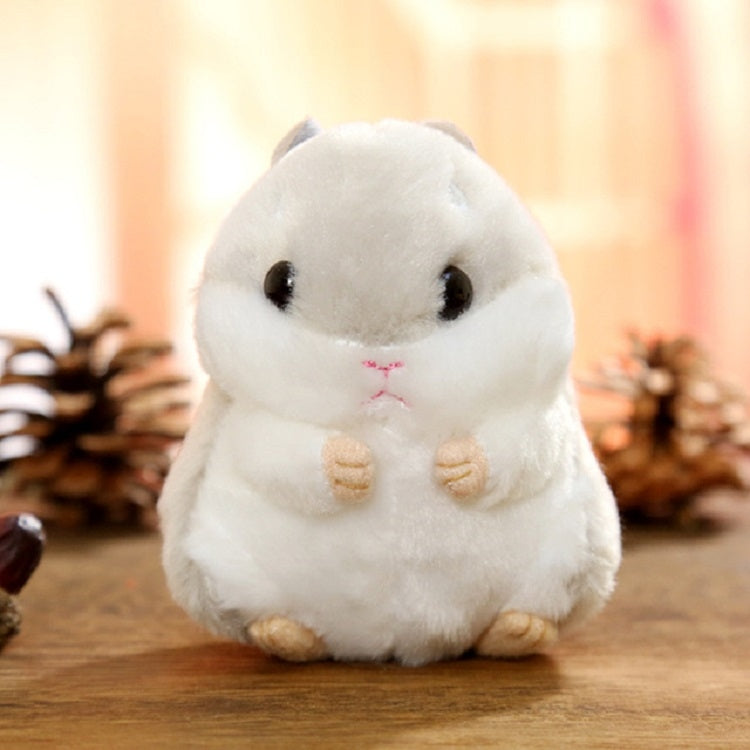 Bambola di peluche portachiavi con criceto 10 cm