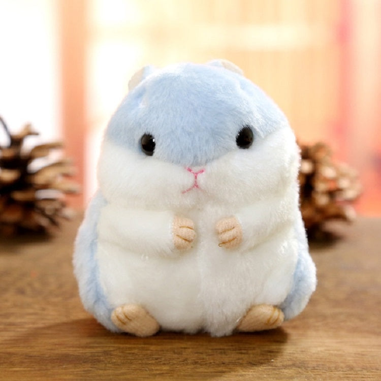 Bambola di peluche portachiavi con criceto 10 cm