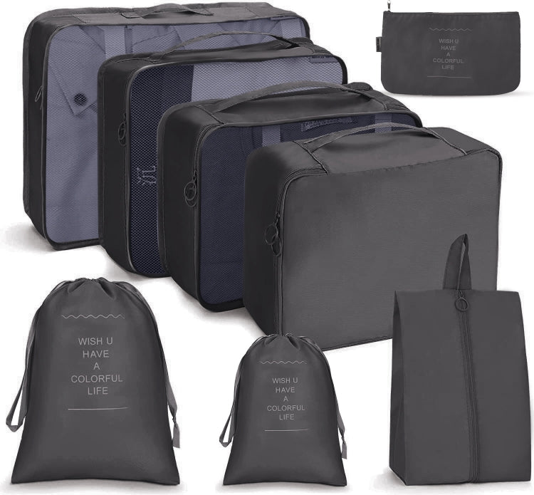 Set di borse da viaggio Borsa da viaggio pieghevole, 7 In 1, 8 In 1 Beam Mouth, 8 In 1 Cosmetic Bag