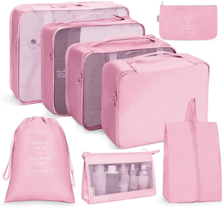 Set di borse da viaggio Borsa da viaggio pieghevole, 7 In 1, 8 In 1 Beam Mouth, 8 In 1 Cosmetic Bag