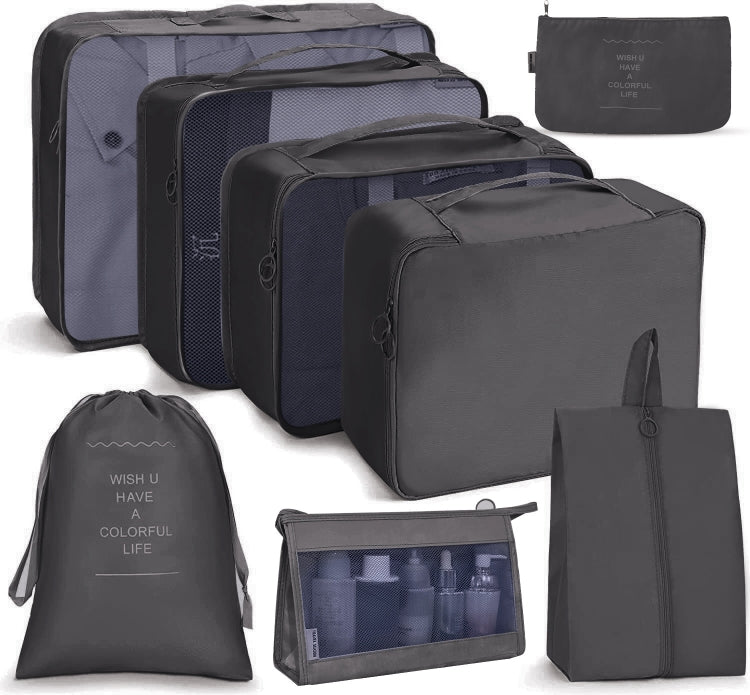 Set di borse da viaggio Borsa da viaggio pieghevole, 7 In 1, 8 In 1 Beam Mouth, 8 In 1 Cosmetic Bag