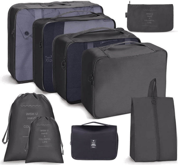 Set di borse da viaggio Borsa da viaggio pieghevole, 8 In 1 Toiletry Bag, 9 In 1 Cosmetic Bag, 9 In 1 Toiletry Bag