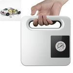 Pompa elettrica per pneumatici portatile per auto con pompa d'aria per auto 12V, Mechanical Version(White), Digital Version(White)