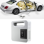 Pompa elettrica per pneumatici portatile per auto con pompa d'aria per auto 12V, Mechanical Version(White), Digital Version(White)