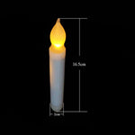 Candela natalizia a lume di candela lunga senza fiamma a lume di candela elettronico a LED da 12 pezzi/scatola, Flashing Warm White Light